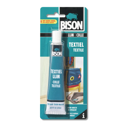 Tubo di colla tessile bisonti 50 ml trasparente
