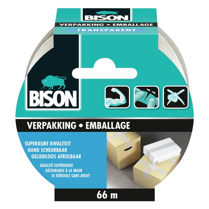 Nastro di imballaggio bisonti 5x660 cm trasparente