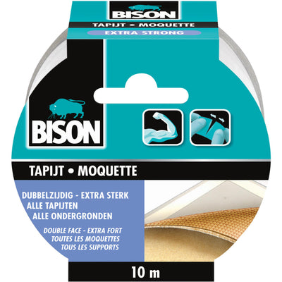 Cinta para alfombra bisonte extra fuerte 10mx5cm