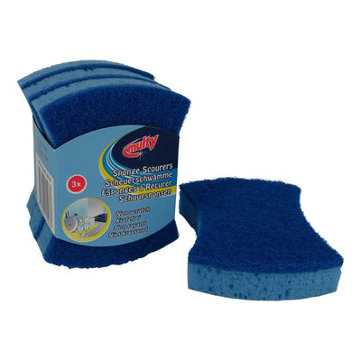 Multy multy idrofila in schiuma di spugna di spugna 3 pezzi blu