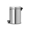 Brabantia pedaalemmer newicon 5 ltr mat steel fingerprintproof