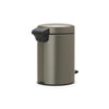 Brabantia Brabantia Newicon Pedal Bin 3L Platinum