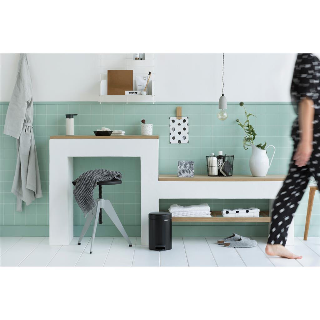 Brabantia Brabantia Newicon Pedal Bin 3L Matte Negro