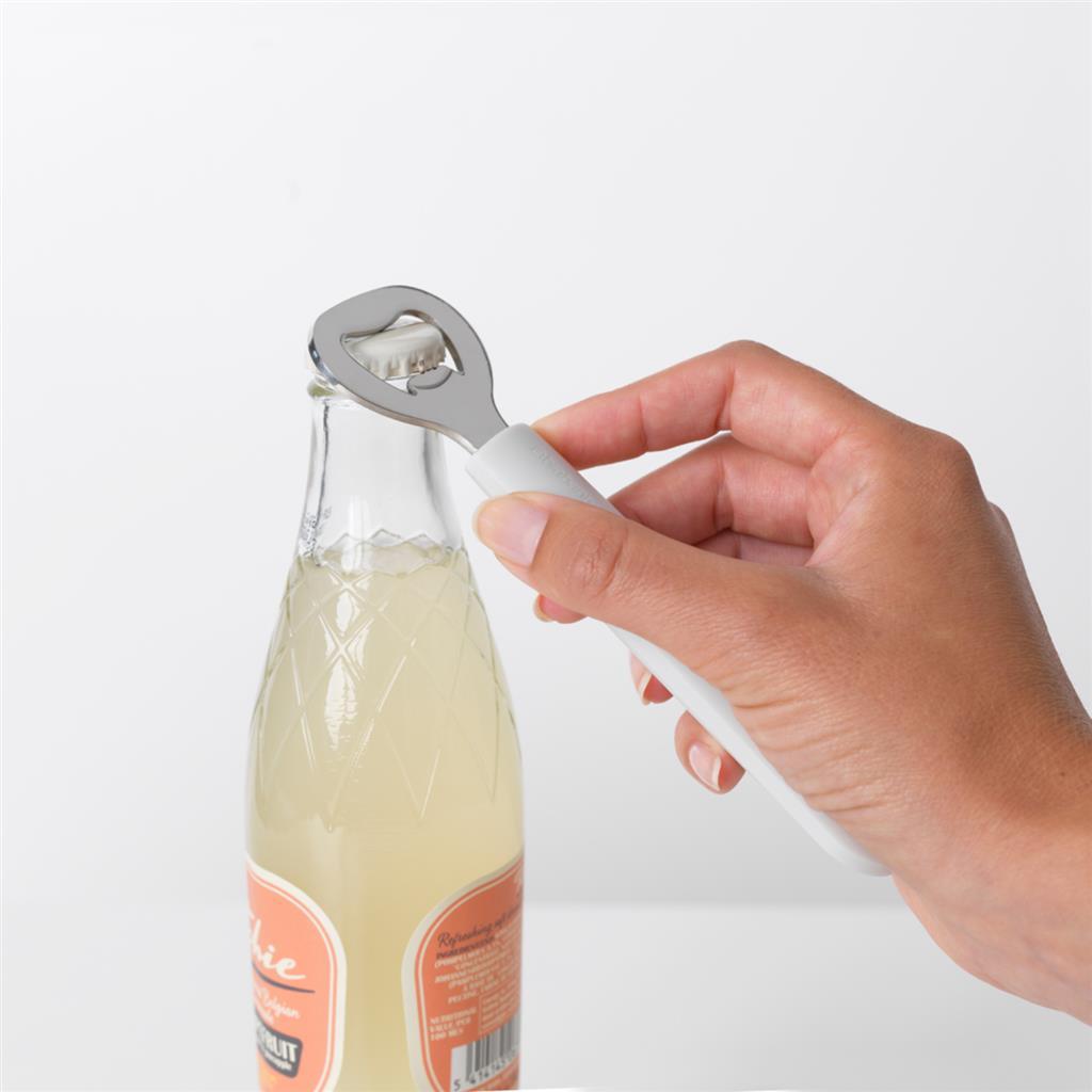 Brabantia Brabantia sabrosa+ abridor de botellas de acero inoxidable blanco