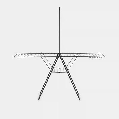 Brabantia Hangon Droogrek, 25 m con asta - Matt nero
