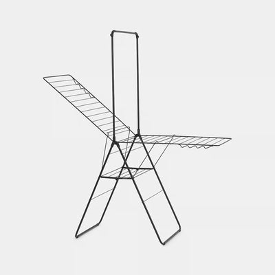 Brabantia Hangon Droogrek, 25 m con asta - Matt nero