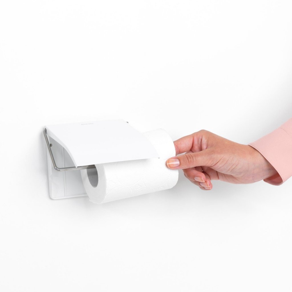 Brabantia Brabantia Rinnova il supporto per rotoli per la toilette con valvola bianca