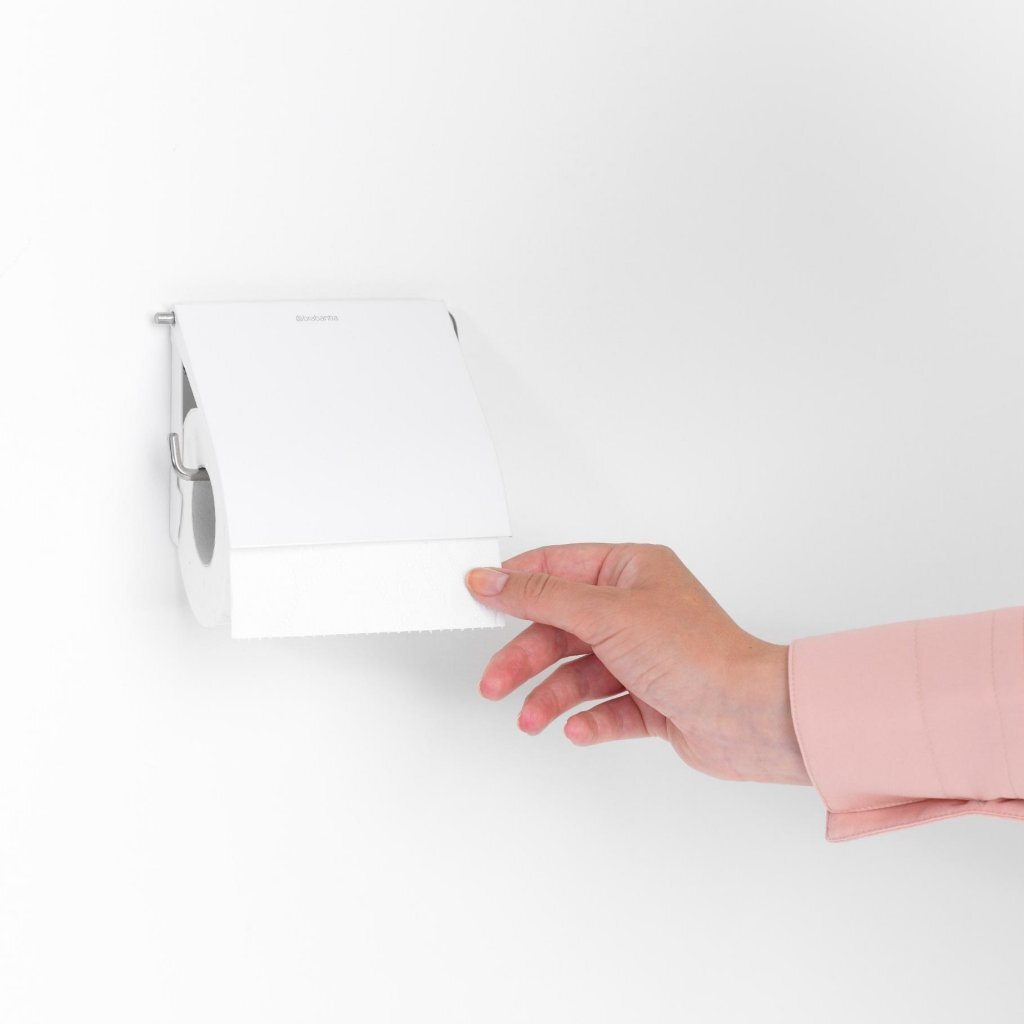Brabantia Brabantia Rinnova il supporto per rotoli per la toilette con valvola bianca