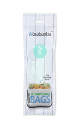 Brabantia perfectfit composteerbare 6 liter vuilniszakken s rol a 10 zakken - afbeelding 1