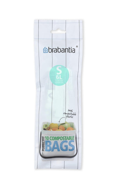 Brabantia Brabantia PerfectFit Composteer Bags de residuos S 6L 10 piezas
