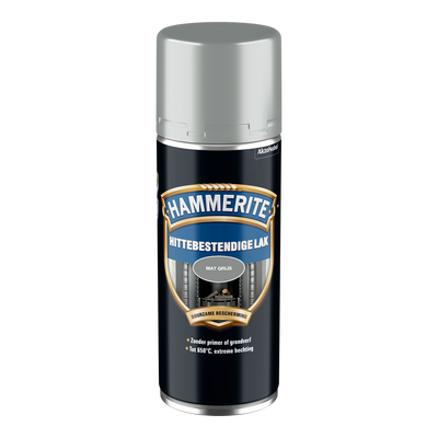 Vernice resistente al calore Hammerite | opaco | grigio | spruzzo | 400 ml - 5111739