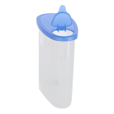Caja de paja de cocina de club de sol deja 0.9L transparente azul