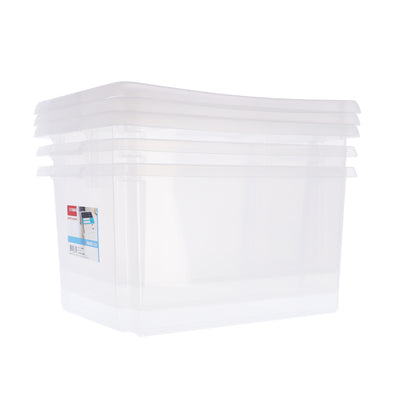 Cajas de almacenamiento de Nesta SunWARWINE 32L 3 Pieces White Transparent