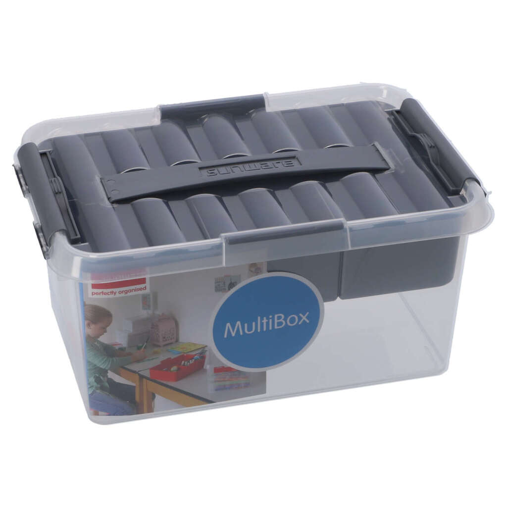 Sunware Sunware Q-Line Storage Box con distribuzione 6L Grey trasparente