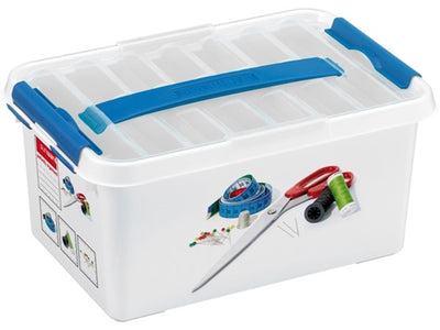 Sunware q-line naaidoos 6l met inzet - 30x20x14.5 cm - zonder inhoud