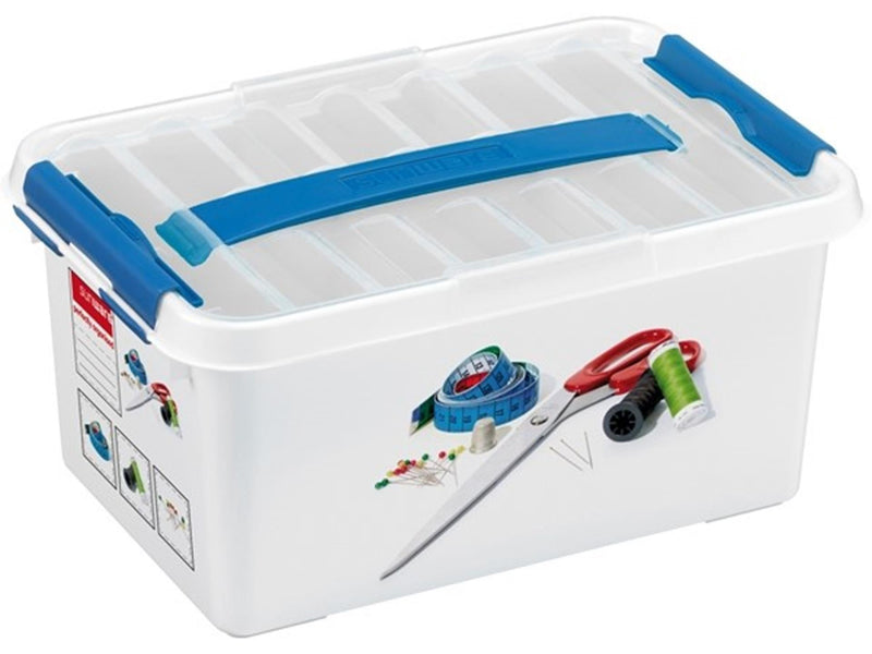 Caja de costura de la línea SunWARE Q-Line 6L 30x20x14 cm Blue Blue