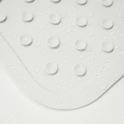 Cuscinetto da bagno di pelle di focheakkinskin bianca bianca