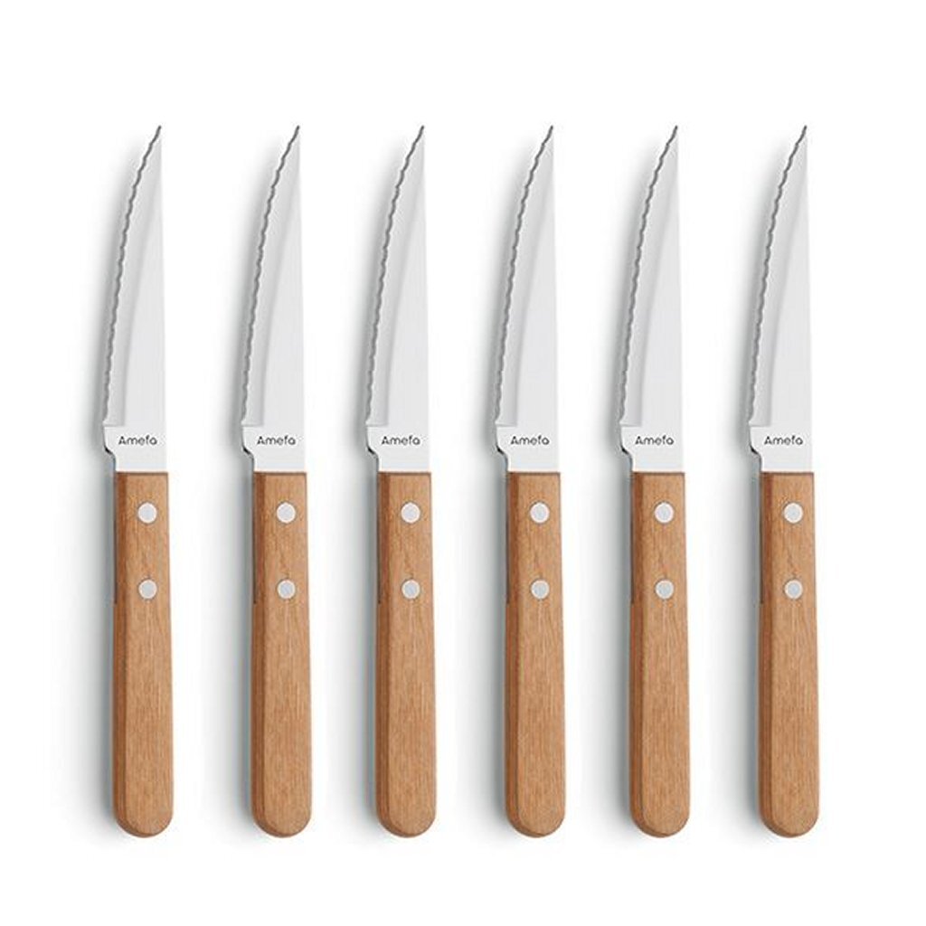 AMEFA AMEFA Pizza Steak Knife Set de 6 piezas