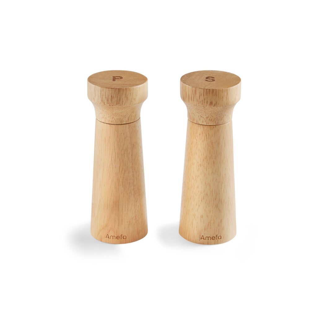 AMEFA AMEFA Set de fábrica de muelle de pimienta de madera de madera 15 cm 2 piezas