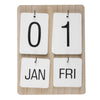 Calendario da muro in legno 22x17x2,5cm