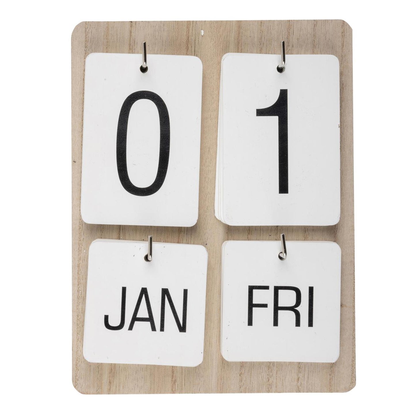 Calendario da muro in legno 22x17x2,5cm