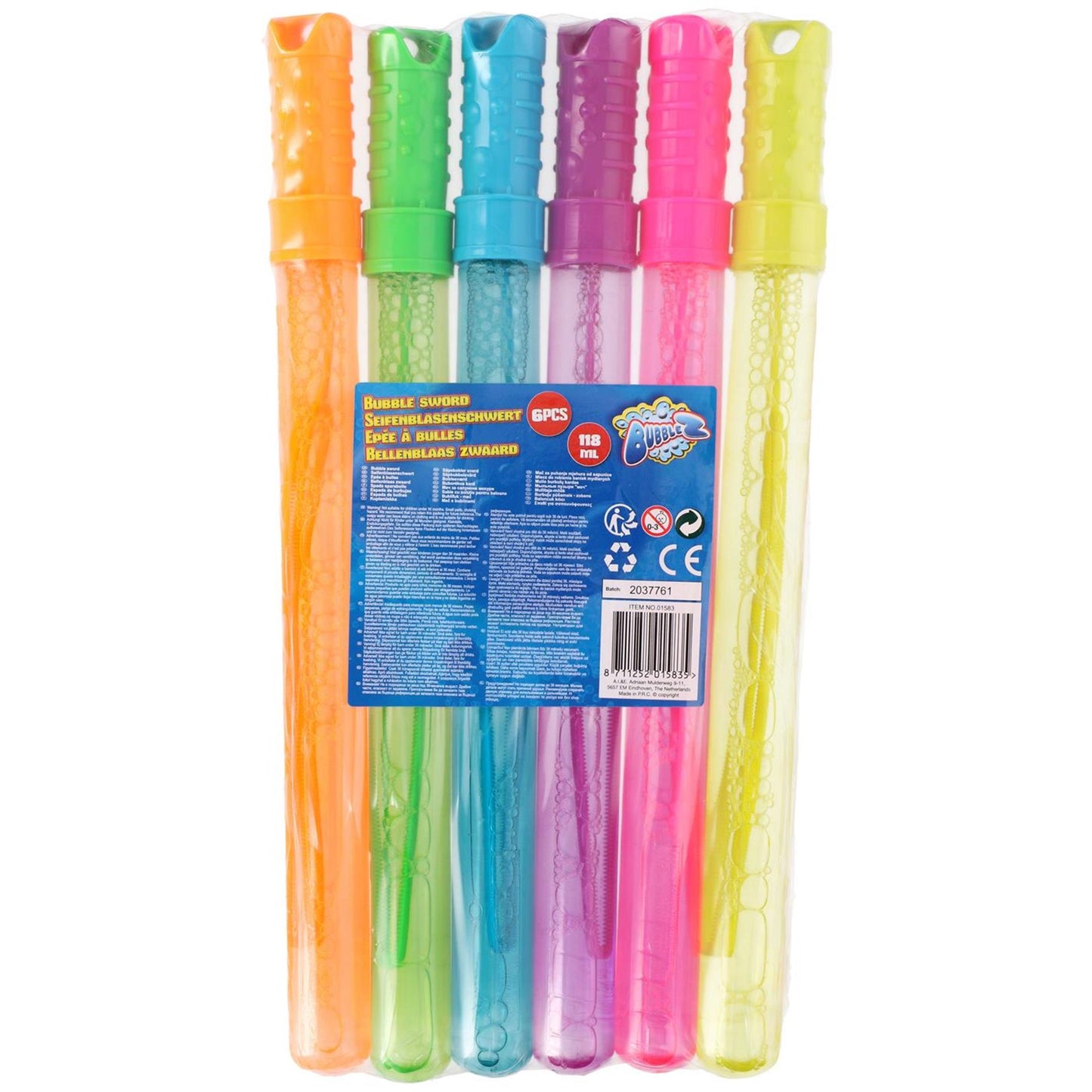 Espada de soplado de burbujas, 6st.