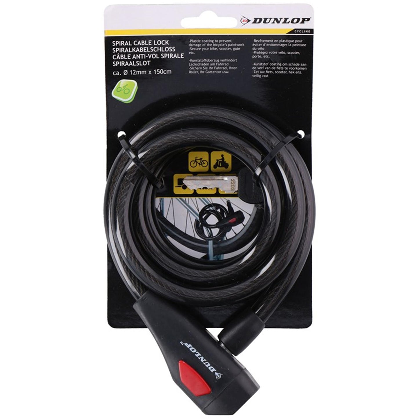 Bicicleta de bloqueo espiral de Dunlop