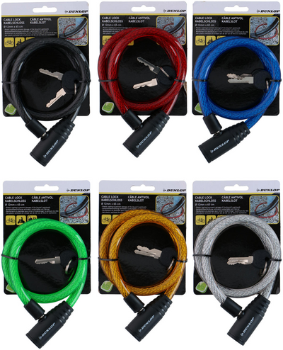Dunlop cable lock 12mm 65cm pcs
