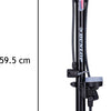 Dunlop Standing Bicycle Pump Version Print Meter Assicatore Testa a doppia valvola Black