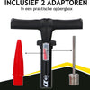 Dunlop Standing Bicycle Pump Version Print Meter Assicatore Testa a doppia valvola Black