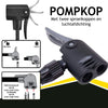 Dunlop Standing Bicycle Pump Version Print Meter Assicatore Testa a doppia valvola Black
