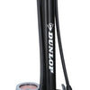 Dunlop Standing Bicycle Pump Version Print Meter Assicatore Testa a doppia valvola Black