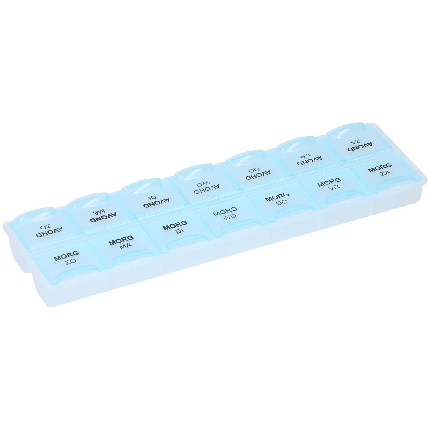 Box Basic Comfort Aid Pill Box de 7 días 2x6.4x21.5 cm Blanco Blanco