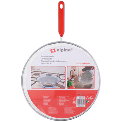Alpina Antispat cover 29x43 cm stainless steel red
