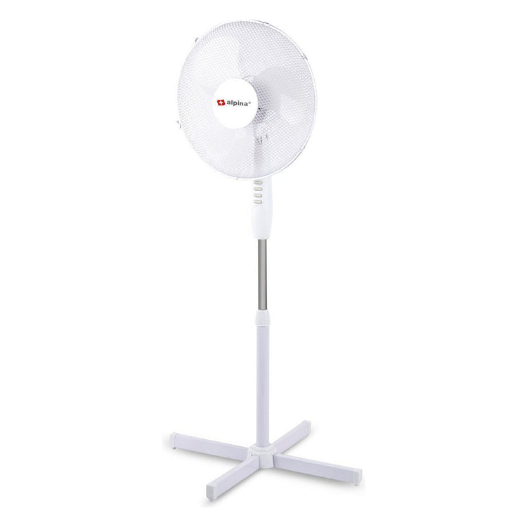 Alpina statiefventilator 40 cm blanco