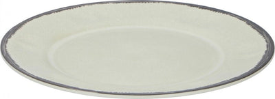 Piatto di cena di Tom vari 25 cm Melamina 229 grammi bianco grigio