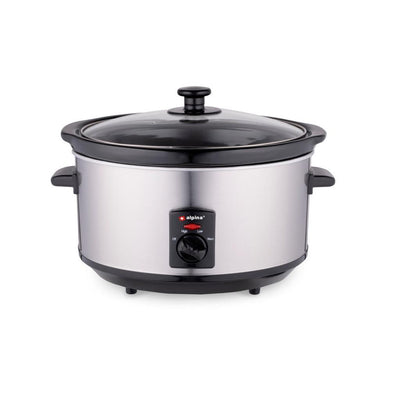 Alpina SlowCooker 3.5L 240W de acero inoxidable Negro
