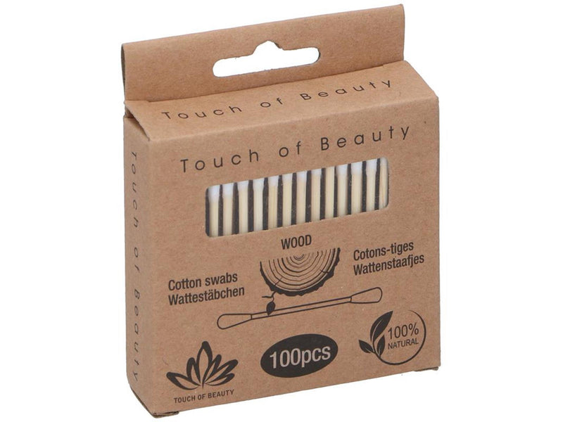 Tocco di bellezza cotton fioc scatola da 100 pezzi