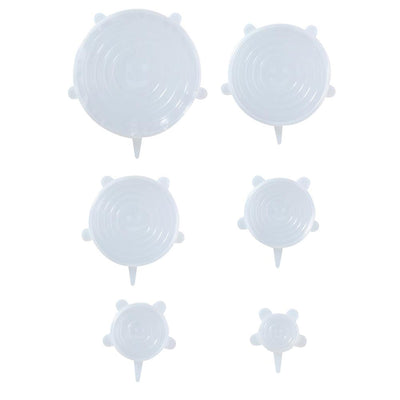 Coperchi in silicone riutilizzabili Alpina 6 diametro 6 9 11 11 14 16 cm