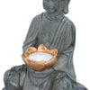Grundig Grundig Buddha Imagen con botón LED de solar LED DURO DE FUEGO DE FUEGO 6-8 horas 17x16x27cm