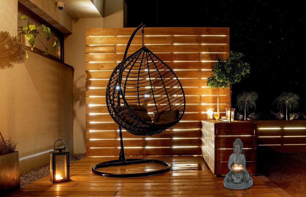 Grundig Grundig Buddha Imagen con botón LED de solar LED DURO DE FUEGO DE FUEGO 6-8 horas 17x16x27cm