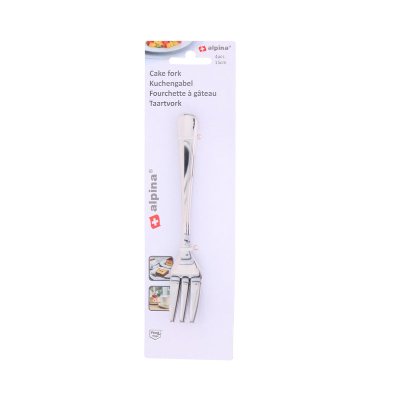 FORK ALPINA TACE 15 CM 4 pezzi in acciaio inossidabile