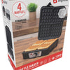 Alpina Waffleijzer Bruselas Waffles Cubo sin estribo 4 Waffles 1200W