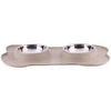 Pet voerbak met mat en stalen bak 45x27x4,2cm