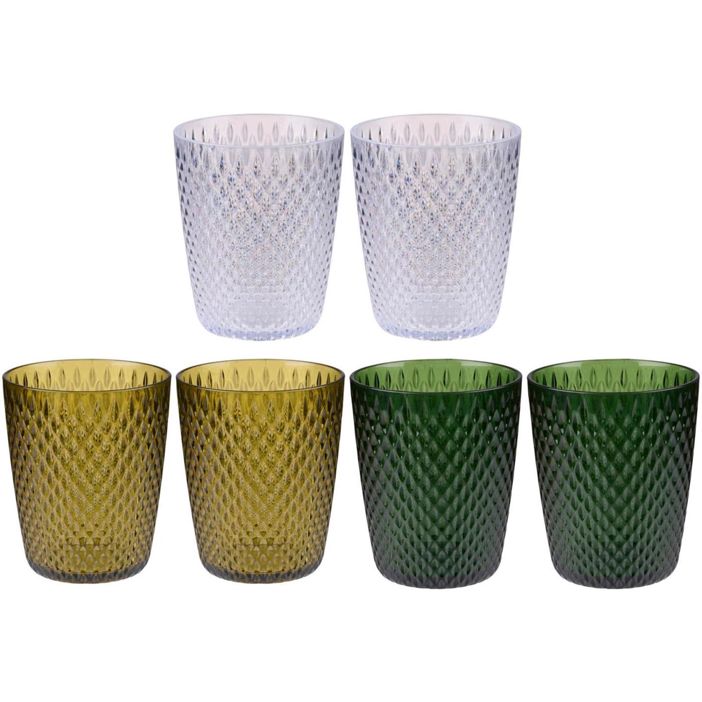 Set bicchieri Alpina 2 pezzi 350 ml in plastica