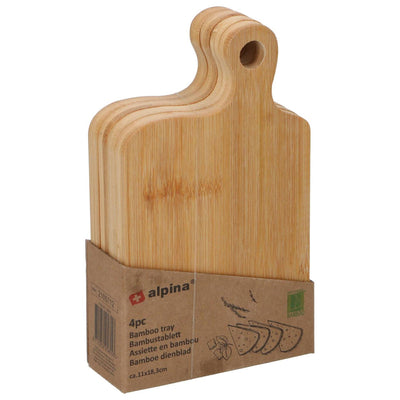 Set 4 vassoi Alpina 11,5x4x18,5 cm