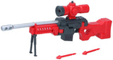 Eddy toys transformer robot gun 2-in-1 - verandert van robot naar geweer - ideaal voor fantasierijk en creatief speelplezier - compact en licht ontwerp - afmetingen 20x2x8 cm - kleur rood zwart - afbeelding 2