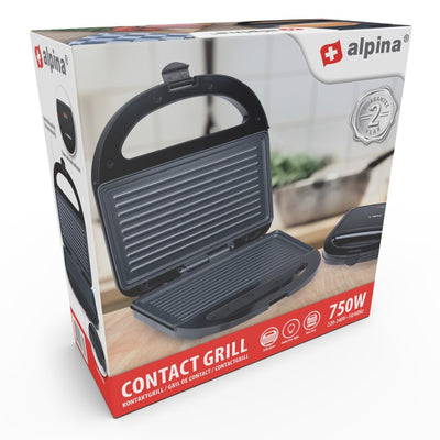 Alpina Contact Grill 750W Nero