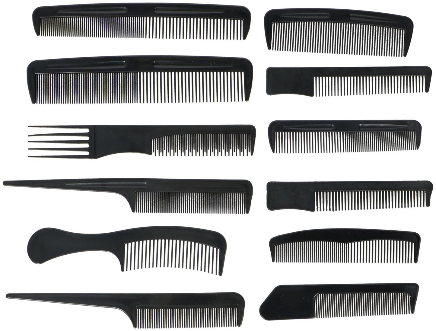 Tocco di bellezza set pettini 12 pezzi su cartoncino