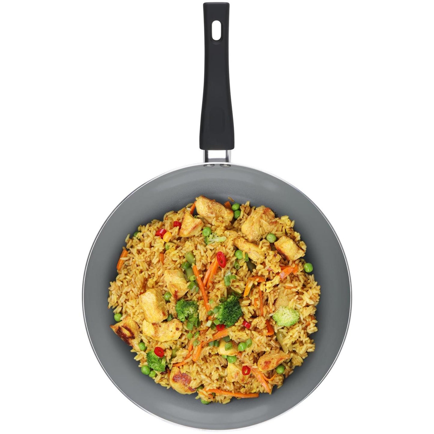 Alpina wokpan 28 cm – inductie pan – keramische antiaanbaklaag – pfas vrij – aluminium